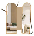 Large Pinterest Mirror with Support and Golden Frame – Evervale