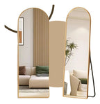 Large Pinterest Mirror with Support and Golden Frame – Evervale