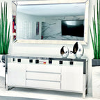 Stainless Steel Cube Vase with Snake Grass – Evervale