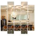 Rectangular Decorative Mirror Kit 5 Pieces Crystal Glass – Evervale