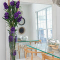 Purple Vanda Orchids and Driftwood Inside a Conical Glass Cylinder – Evervale