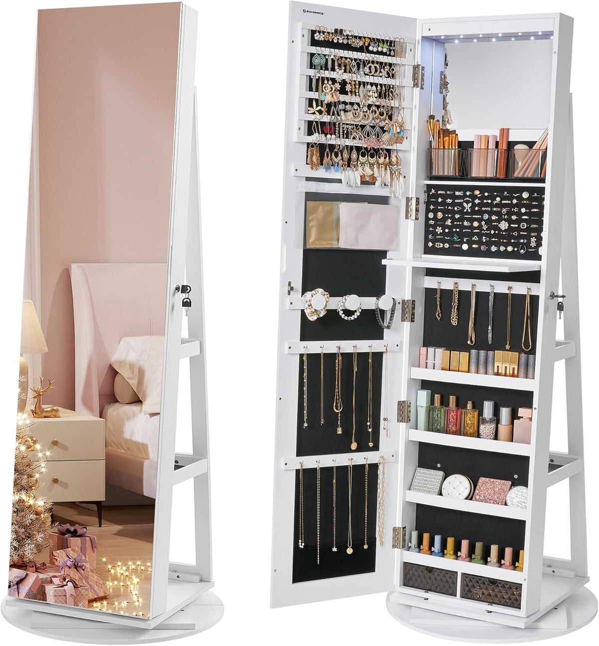 Mirror with Shelf and Jewelry Box – Evervale