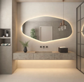Irregular Organic Mirror with LED 2.10 m X 0.80 m – Evervale