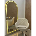 Oval LED Mirror Straight Base 180 × 90 Touch Screen – Evervale