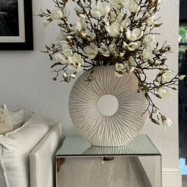 Large Eternity Vase with Magnolias and Driftwood – Evervale