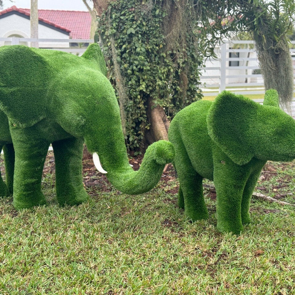 Medium Elephant Topiary – Evervale