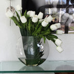 Moon Vase with White Tulips – Evervale