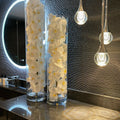 Glass Cylinder with White Phalaenopsis Orchids – Evervale