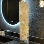 Glass Cylinder with White Phalaenopsis Orchids – Evervale