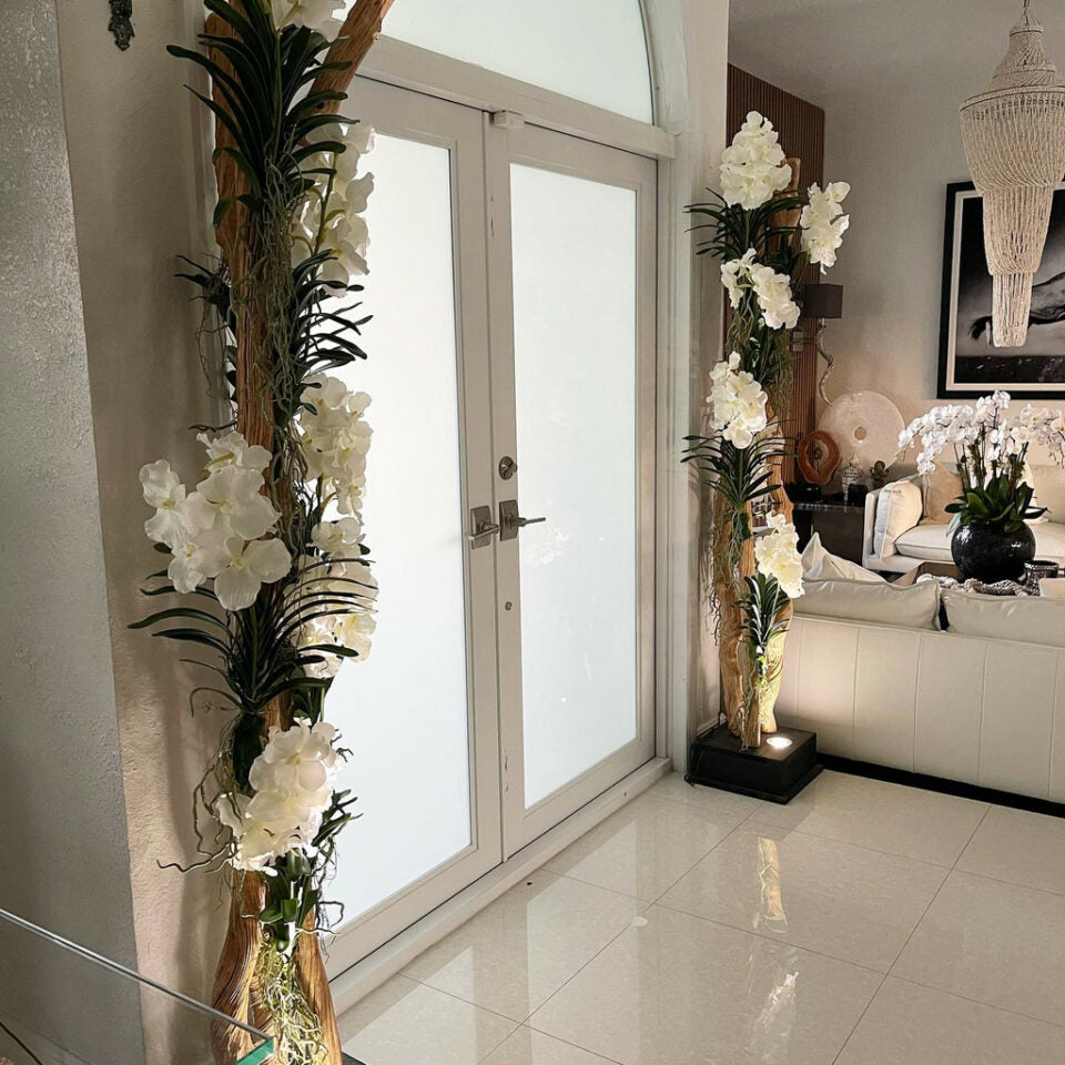 Liana Floor Lamp with Vanda Orchids – Evervale