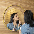 Glam Round Mirror 50 × 50 cm – Evervale