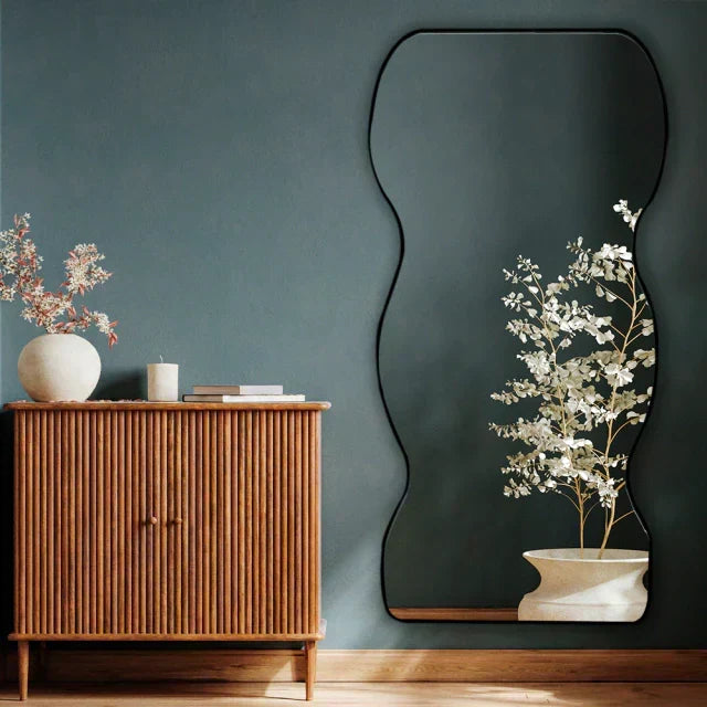 Full-Length Wave Mirror 170 × 80 cm – Evervale