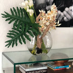Lunar vase with cymbidiums and callas – Evervale