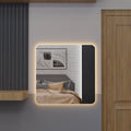 Square Mirror with LED 80 × 80 cm – Evervale