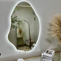Large Organic Mirror with LED 90 × 60 – Evervale