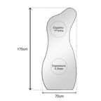 Full-Length Curved Mirror 170 × 70 cm – Evervale