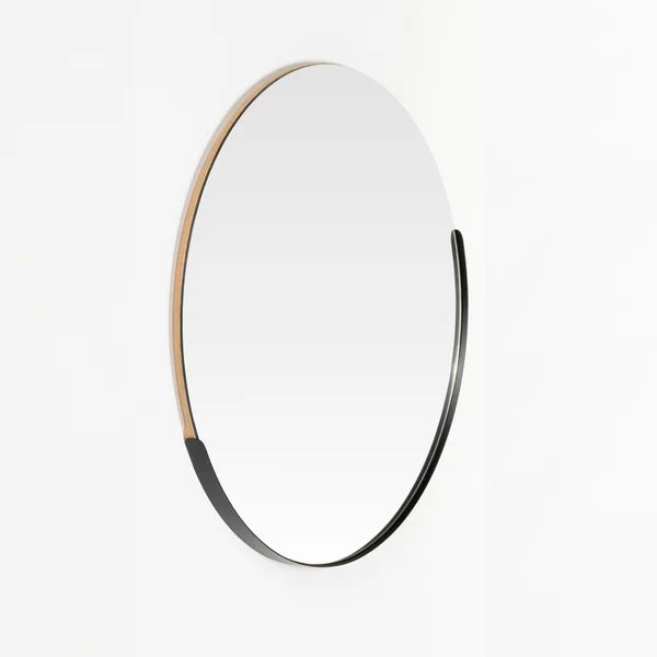 Round Mirror Giro 80 cm Black – Evervale