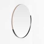 Round Mirror Giro 80 cm Black – Evervale