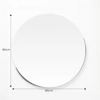 Round Mirror Giro 80 cm Black – Evervale