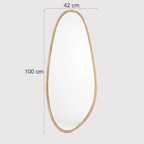 Organic Mirror Eros 42 cm x 100 cm Tauari – Evervale