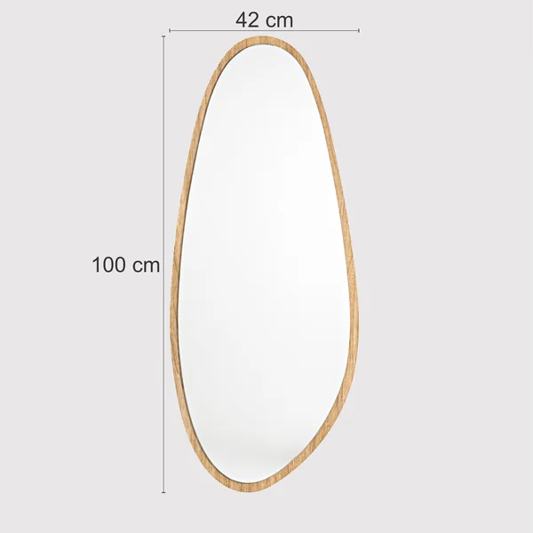 Organic Mirror Eros 42 cm x 100 cm Tauari – Evervale