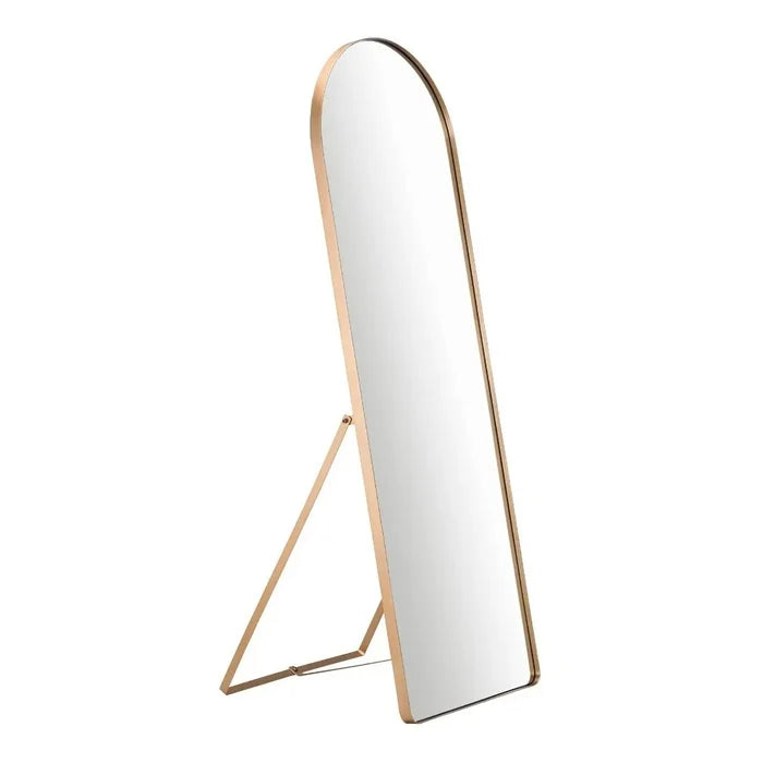 Large Pinterest Mirror with Support and Golden Frame – Evervale