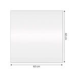 Slim Square Mirror with LED 60 × 60 cm – Evervale
