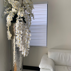 Cascading Phalaenopsis Orchids in Extra Tall Hammered Vase – Evervale