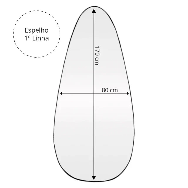 Large João Bobo Mirror 170 × 80 cm – Evervale