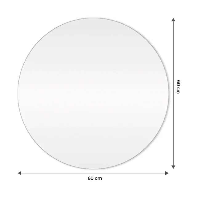 Slim Round Mirror with LED 60 × 60 – Evervale