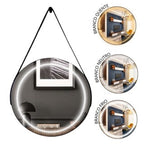 Round LED Mirror 3 Colors with Adnet Strap 45 cm – Evervale